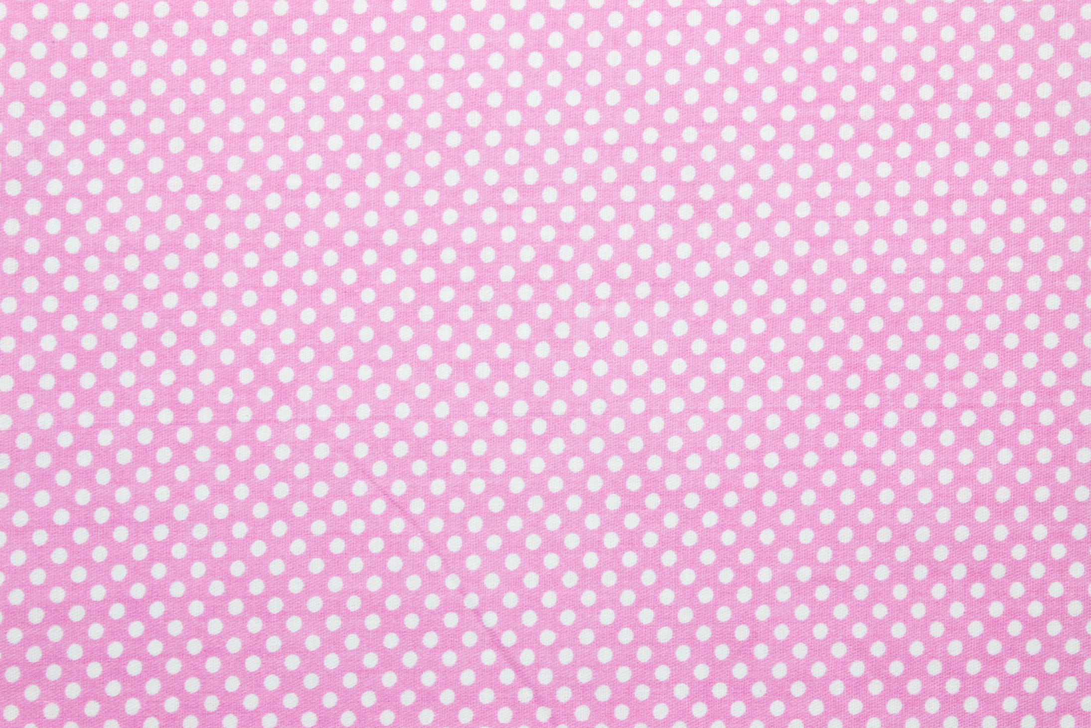 pink polka dot fabric